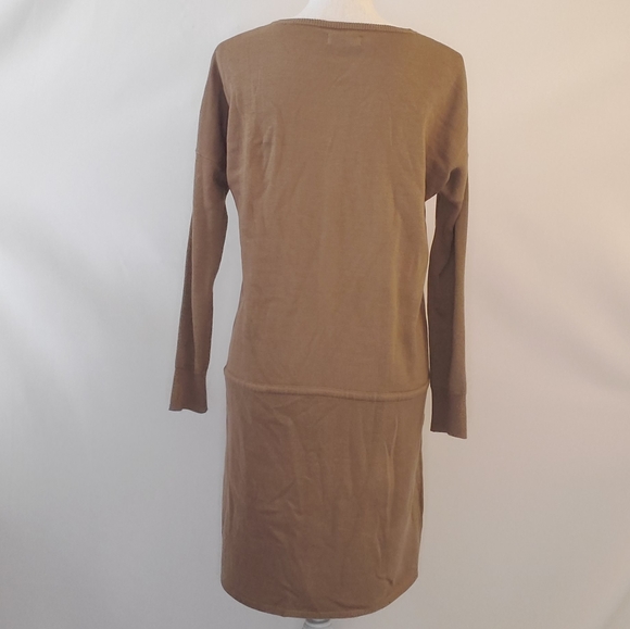 Calvin Klein tan long sleeve sweater dress M - Picture 4 of 6